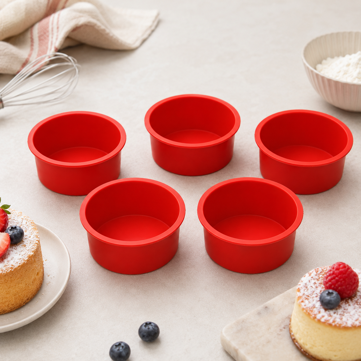 Forma de Silicone para Mini Bolos e Cupcakes – Viorenna