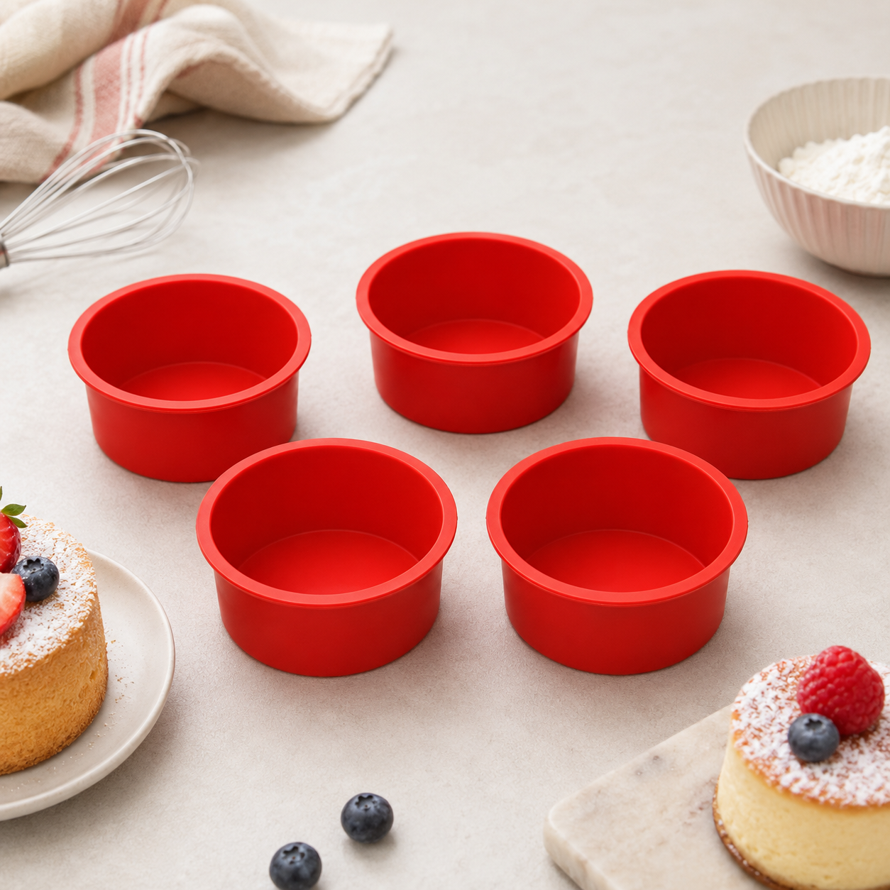 Forma de Silicone para Mini Bolos e Cupcakes – Viorenna