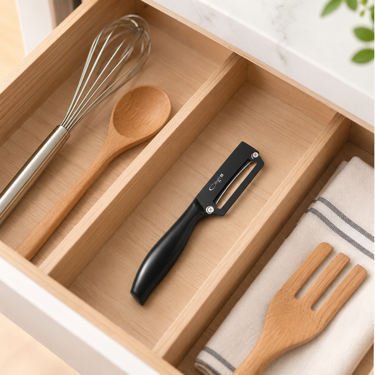Descascador de Aço Inox para Frutas e Legumes – Viorenna