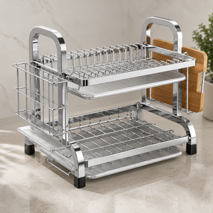 Escorredor de Louça Compacto com Porta Talheres – Viorenna