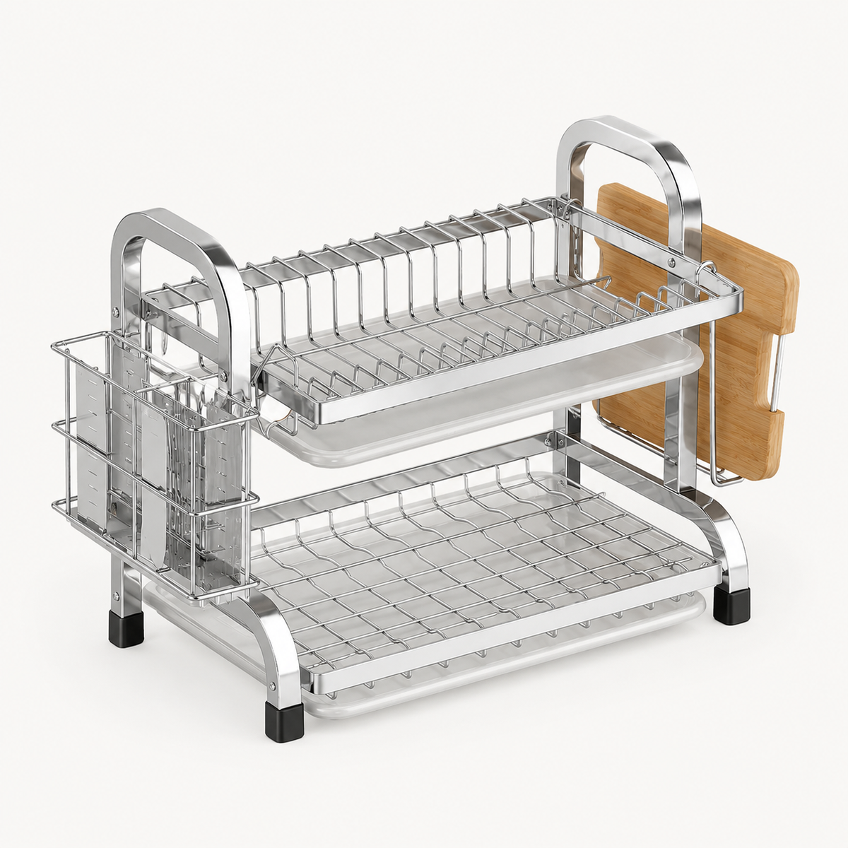 Escorredor de Louça Compacto com Porta Talheres – Viorenna