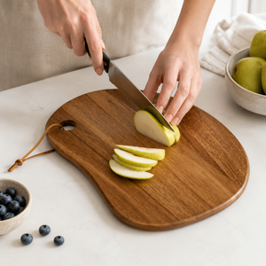 Tábua de Corte de Madeira Acácia para Cozinha – Viorenna