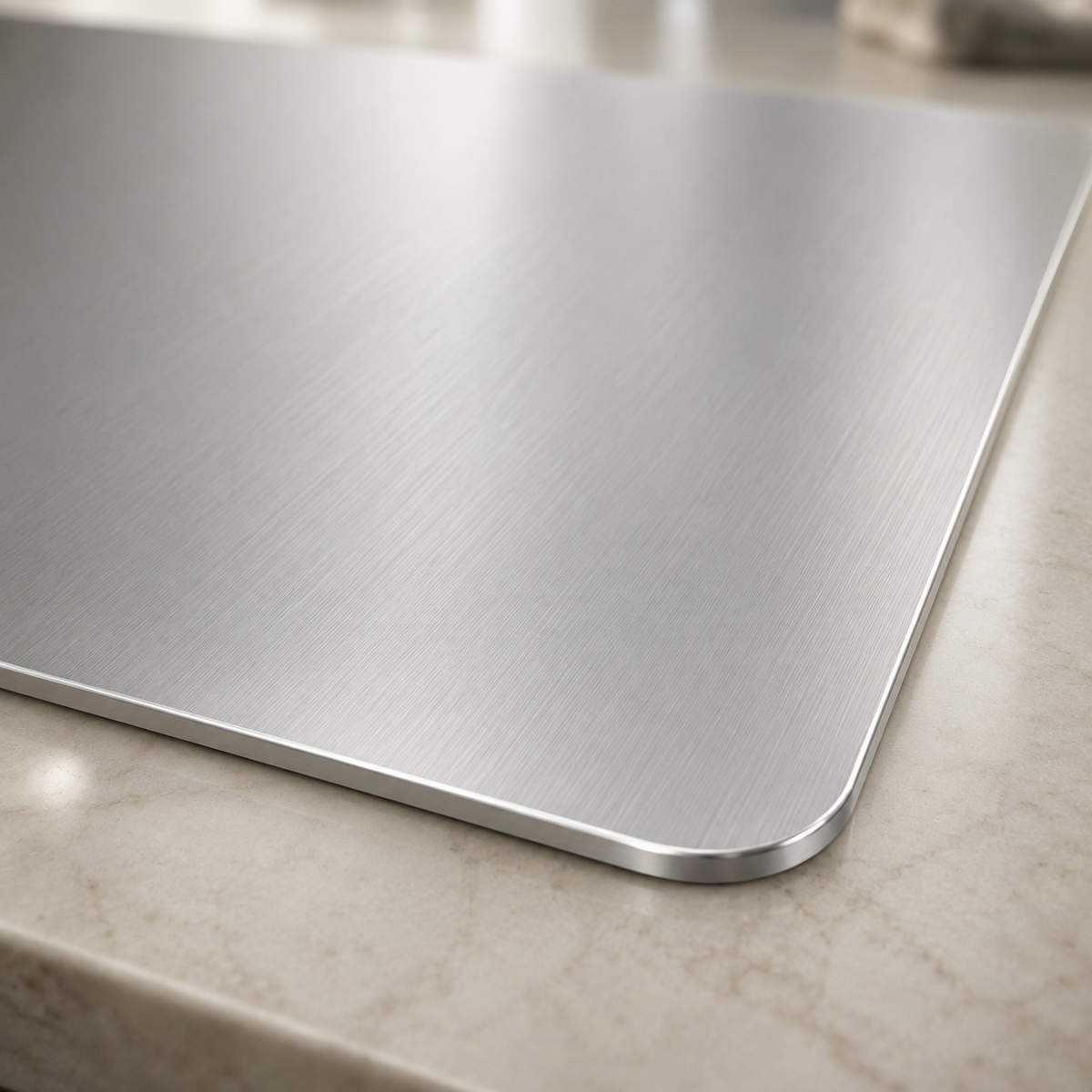 Tábua de Corte em Aço Inox Dupla Face – Viorenna