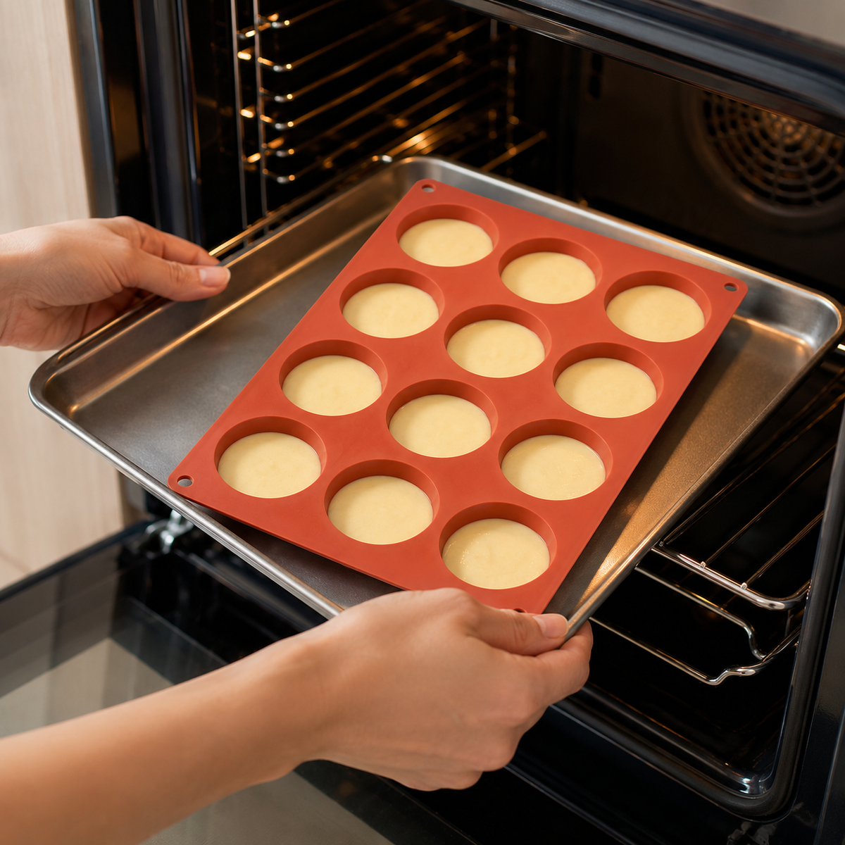 Forma de Silicone 12 Cavidades para Muffins – Viorenna