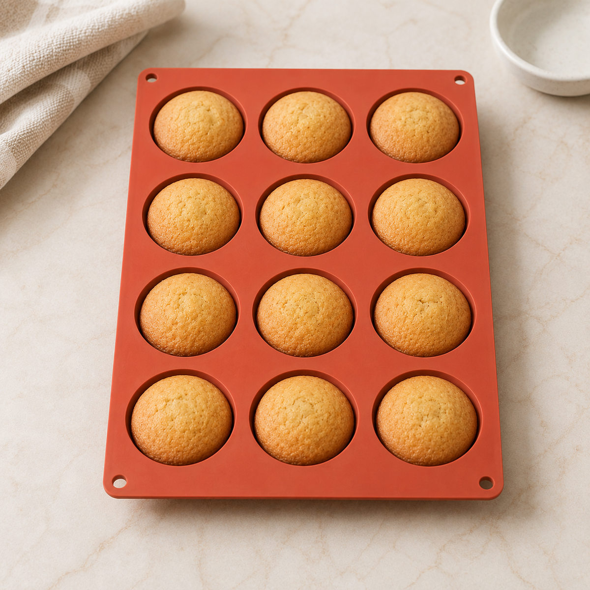 Forma de Silicone 12 Cavidades para Muffins – Viorenna