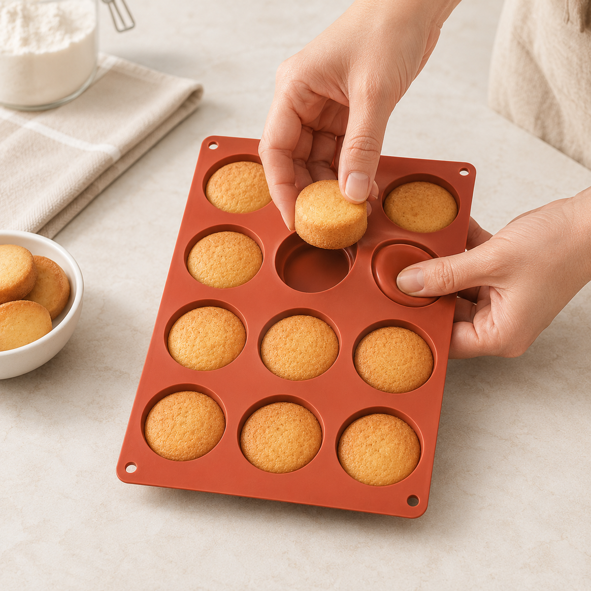 Forma de Silicone 12 Cavidades para Muffins – Viorenna