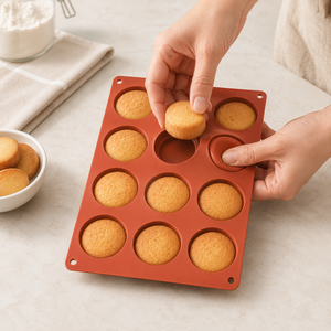 Forma de Silicone 12 Cavidades para Muffins – Viorenna
