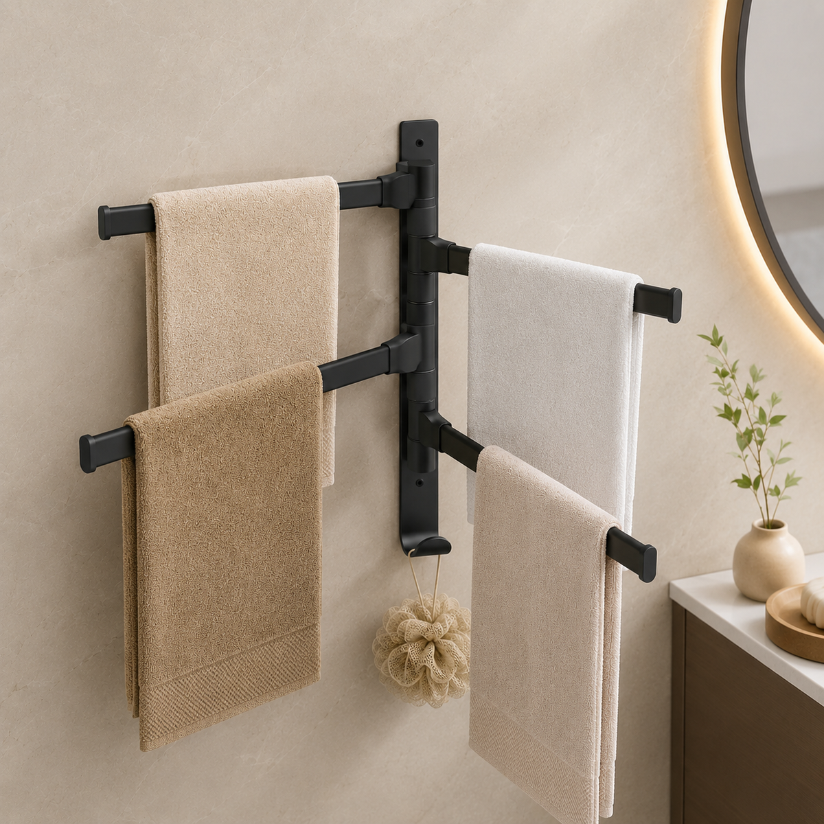 Kit de Acessórios para Banheiro com Acabamento Refinado com Composição Premium – Viorenna