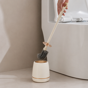 Escova Sanitária com Suporte Discreto para Banheiro com Composição Premium – Viorenna