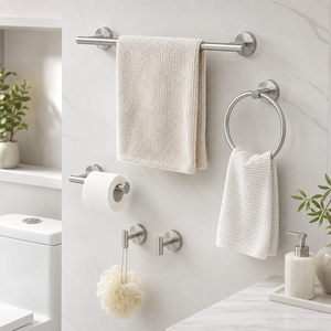 Kit de Acessórios para Banheiro com Acabamento Refinado para Rotina Organizada – Viorenna