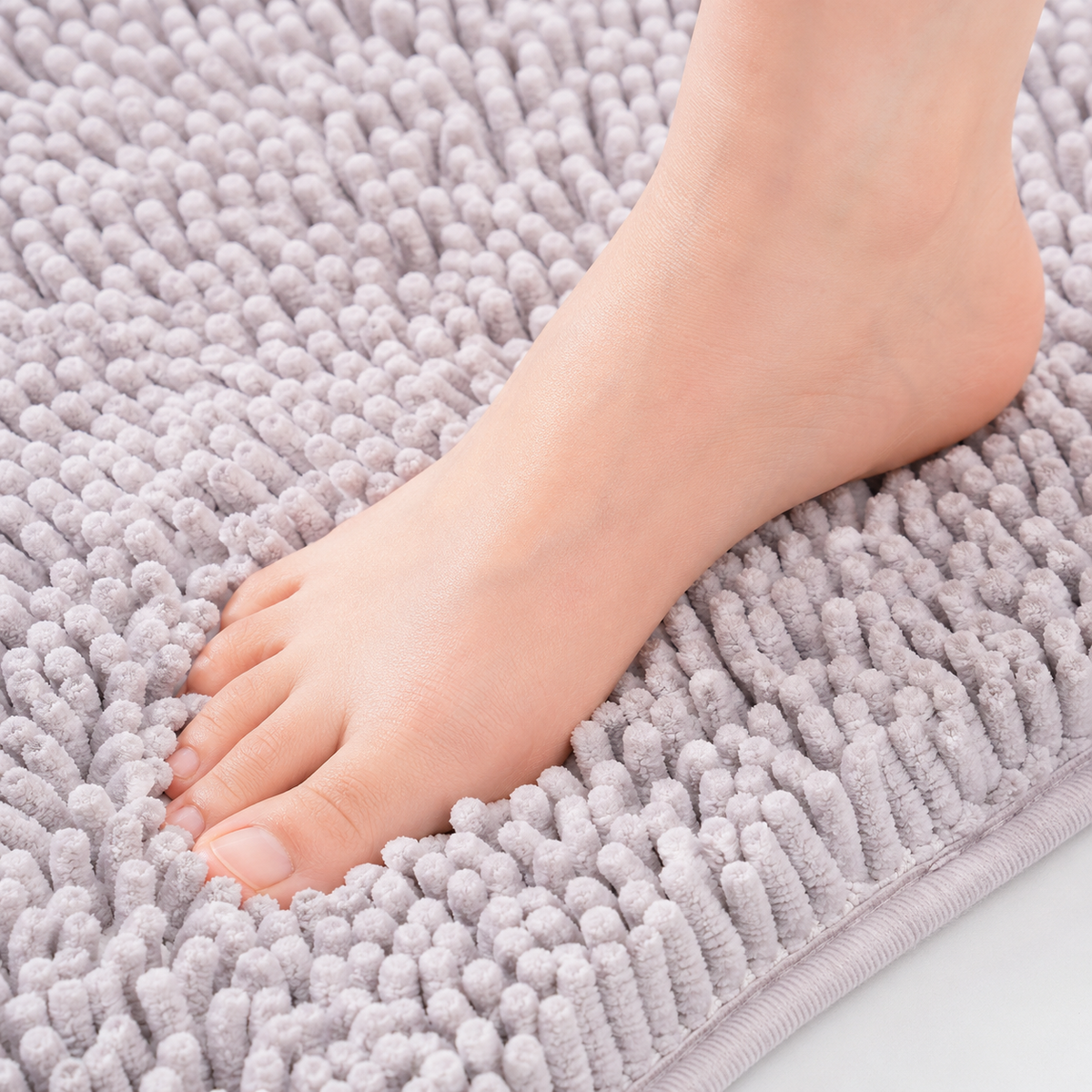 Tapete para Banheiro de Chenille Macio e Antiderrapante – Viorenna