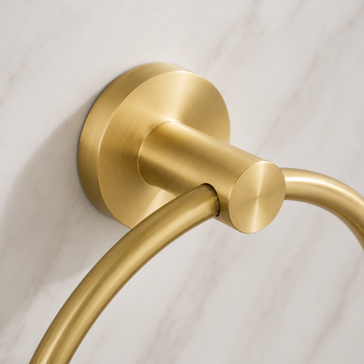 Kit de Acessórios para Banheiro Dourado Escovado – Viorenna