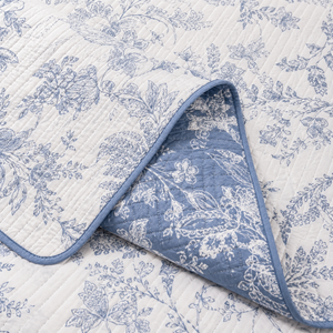 Kit Colcha Floral Ondulada com Fronhas – Viorenna