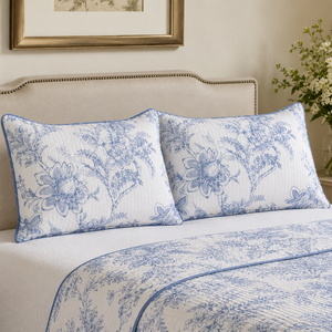 Kit Colcha Floral Ondulada com Fronhas – Viorenna