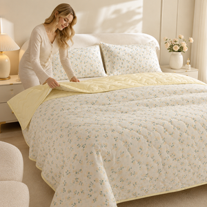 Manta Floral Leve para Cama e Sofá – Viorenna