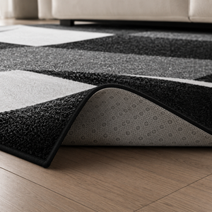 Tapete Abstrato Felpudo para Sala para Sofá e Mesa de Centro – Viorenna