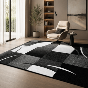 Tapete Abstrato Felpudo para Sala para Sofá e Mesa de Centro – Viorenna