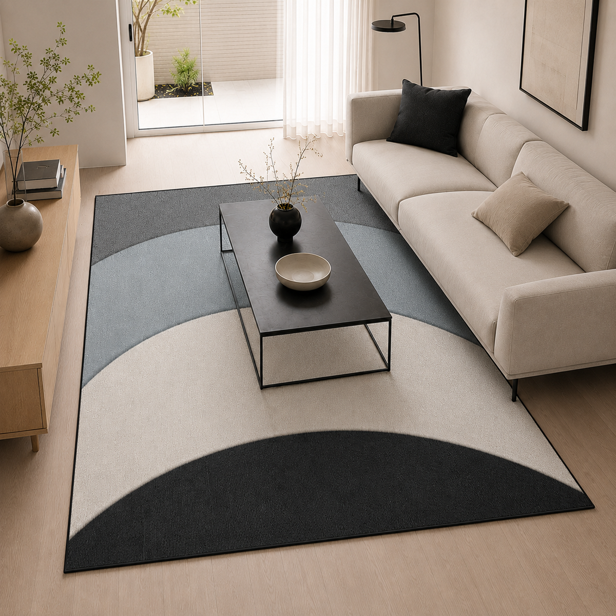 Tapete Geométrico para Sala Grande Antiderrapante – Viorenna