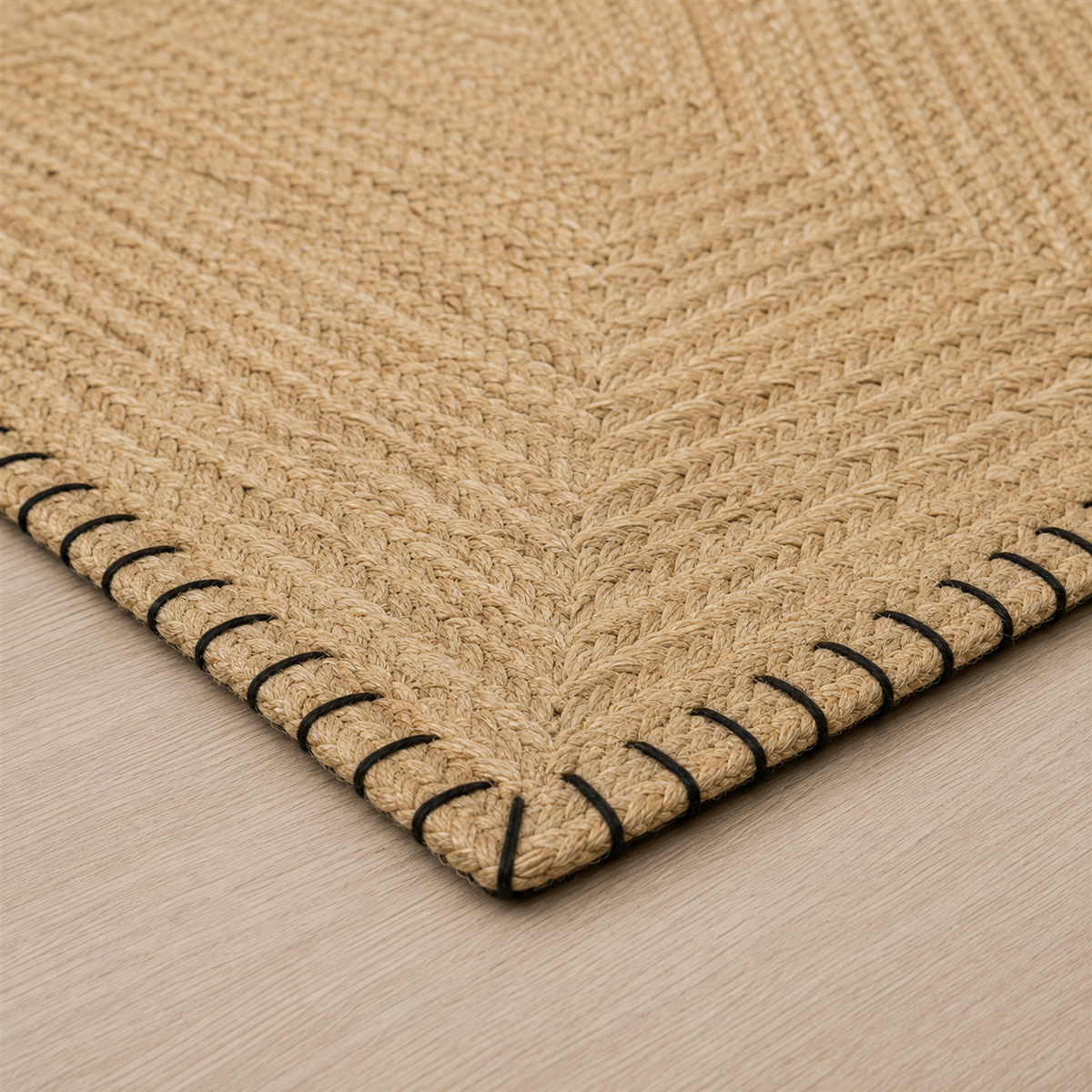 Tapete de Juta para Sala com Trama Natural Antiderrapante – Viorenna