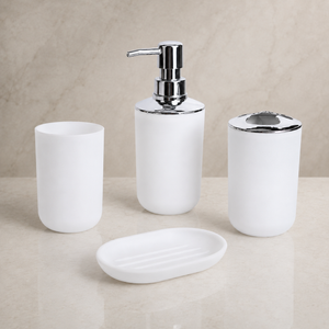 Kit Banheiro com Dispenser e Porta Escovas – Viorenna