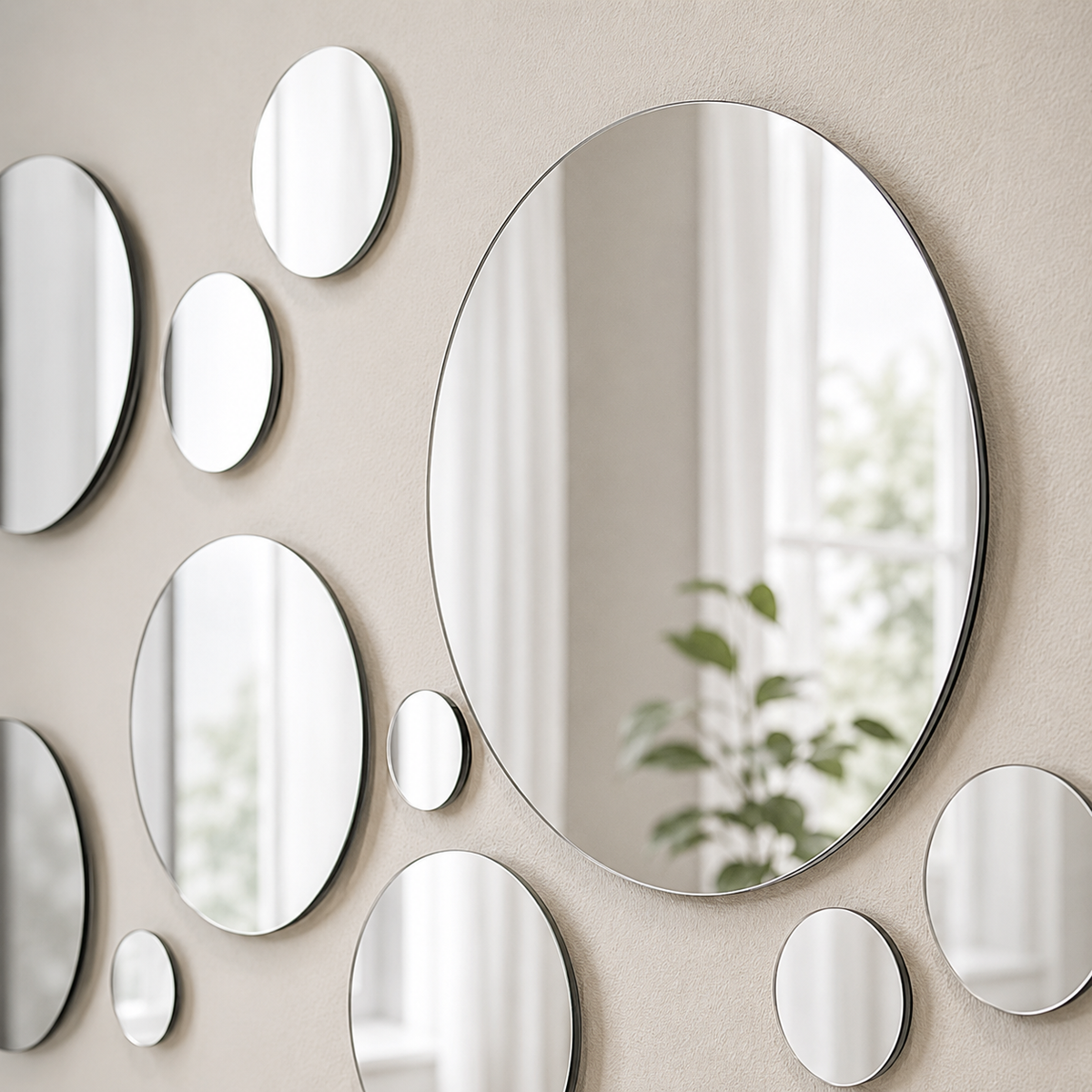 Espelhos Decorativos Redondos Adesivos – Viorenna