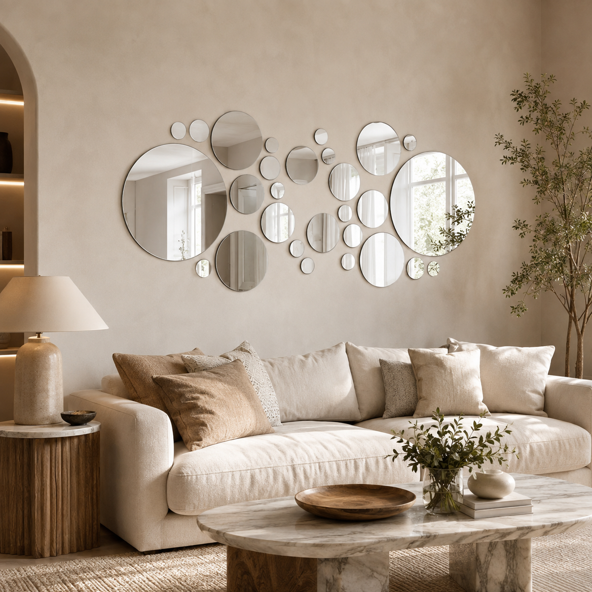 Espelhos Decorativos Redondos Adesivos – Viorenna