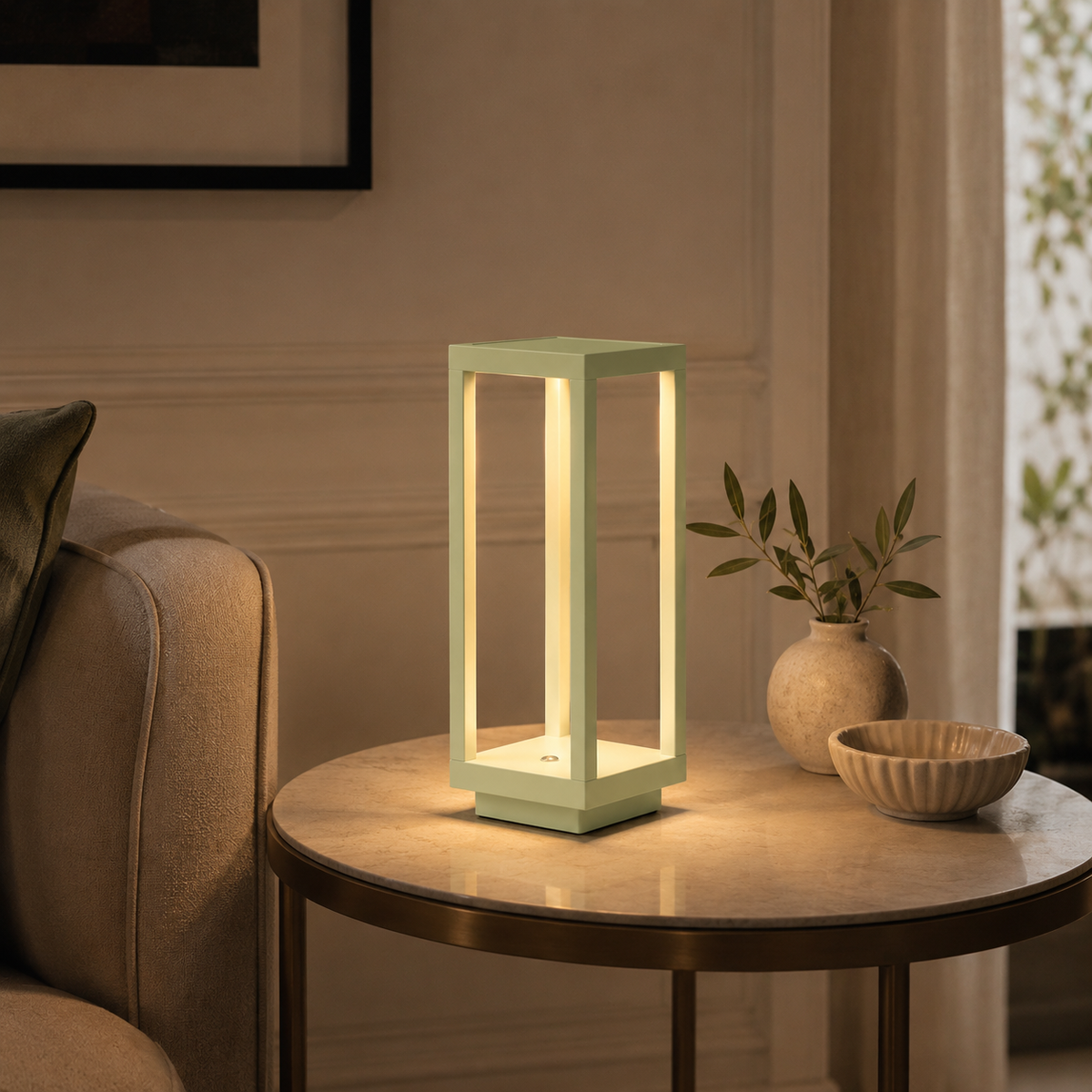 Luminária de Mesa LED sem Fio Recarregável – Viorenna