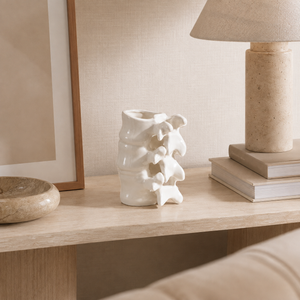 Vaso Decorativo Nórdico de Cerâmica para Sala – Viorenna