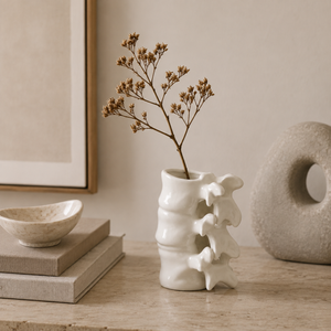 Vaso Decorativo Nórdico de Cerâmica para Sala – Viorenna