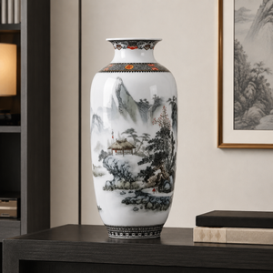 Vaso Decorativo Jingdezhen de Porcelana para Rack – Viorenna
