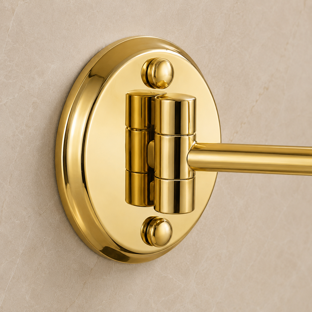 Espelho Dourado de Parede Extensível Dupla Face – Viorenna