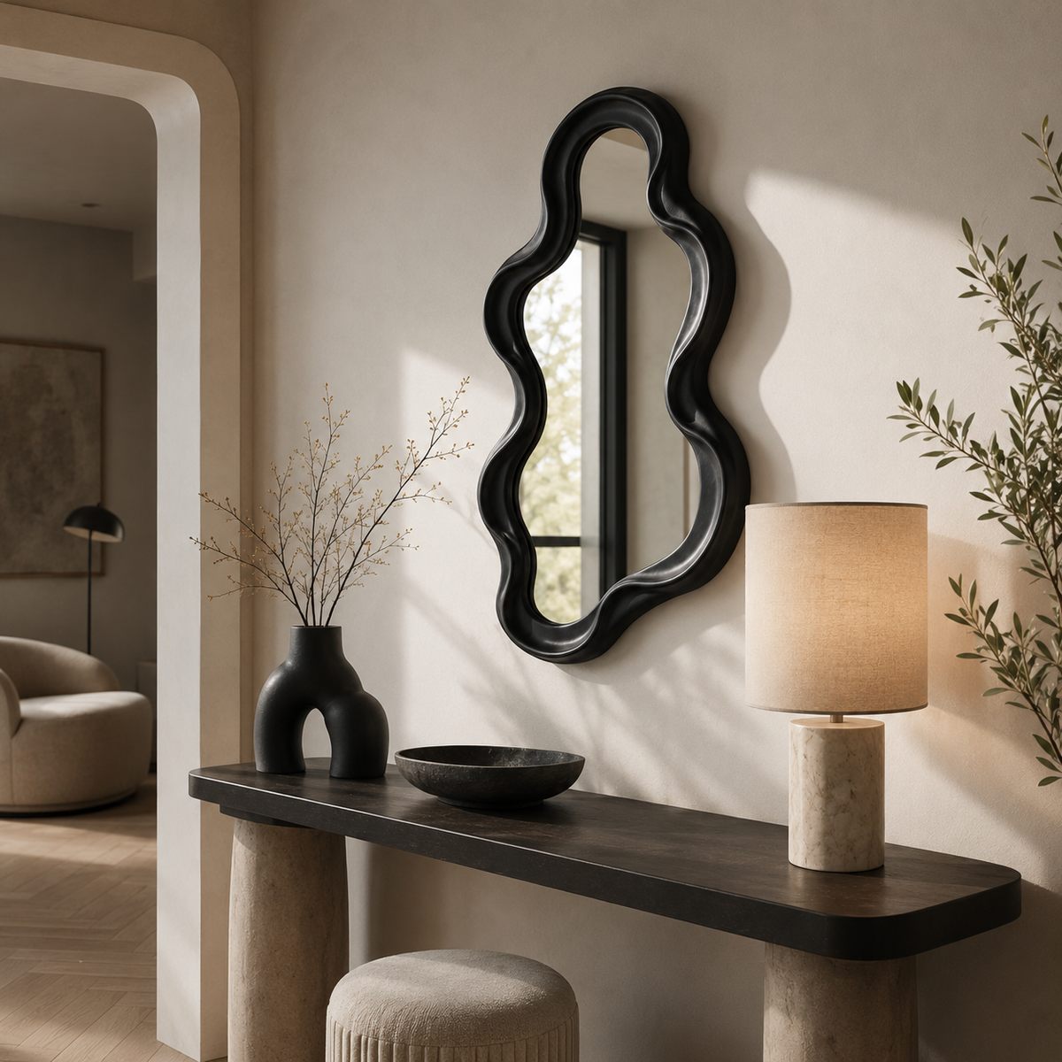 Espelho Decorativo Irregular Moderno para Parede – Viorenna