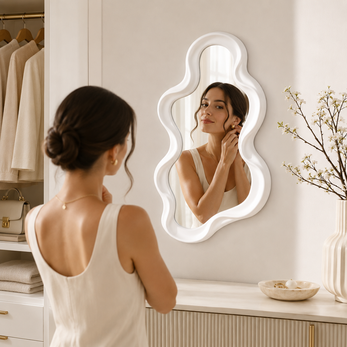 Espelho Decorativo Irregular Moderno para Parede – Viorenna