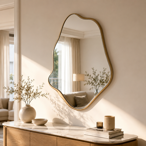 Espelho Decorativo Nórdico Assimétrico – Viorenna