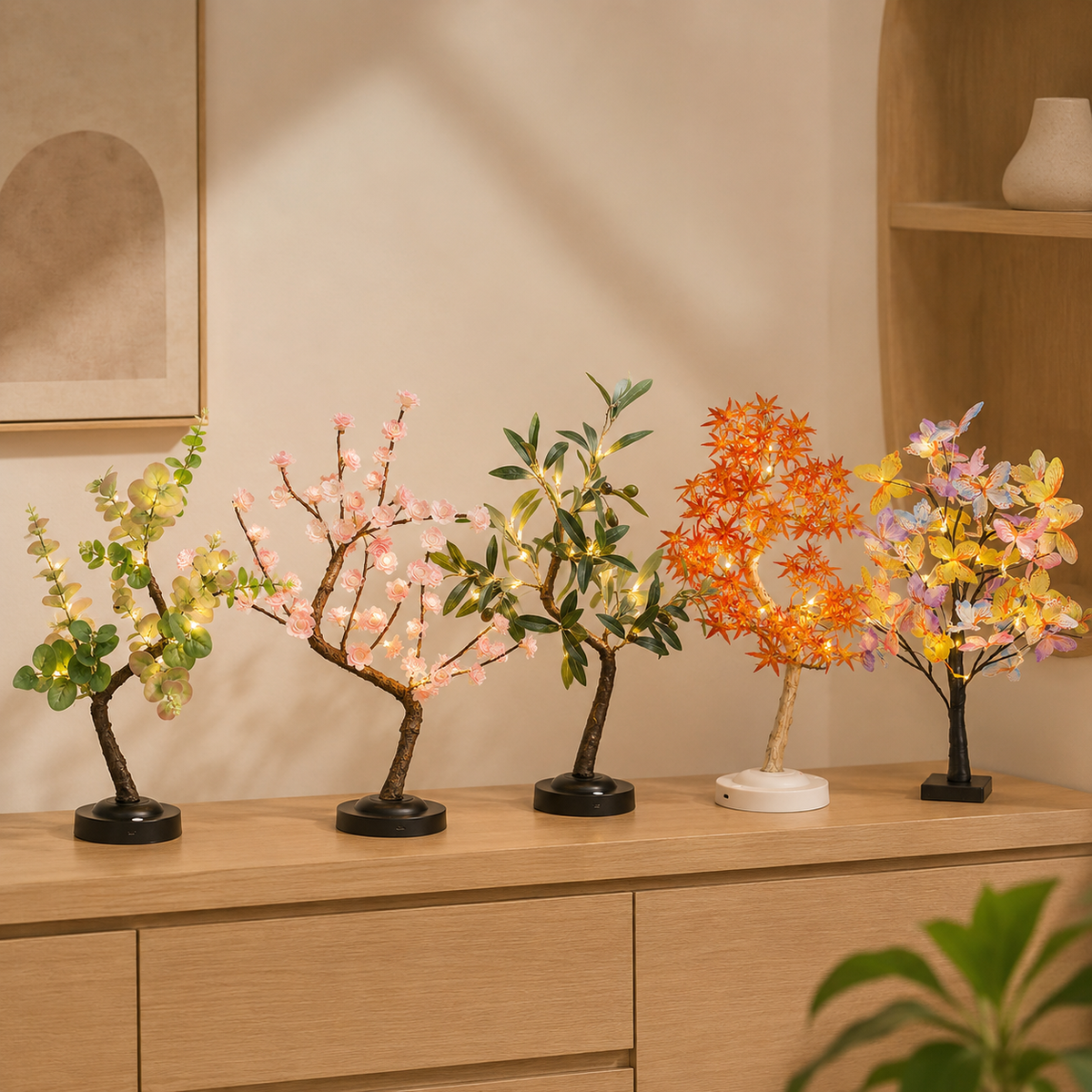 Luminária Decorativa de Mesa Árvore LED – Viorenna