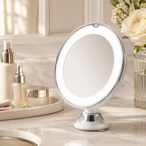 Espelho de Aumento 10x com LED Touch – Viorenna