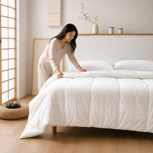 Edredom Branco Acolchoado para Cama – Viorenna