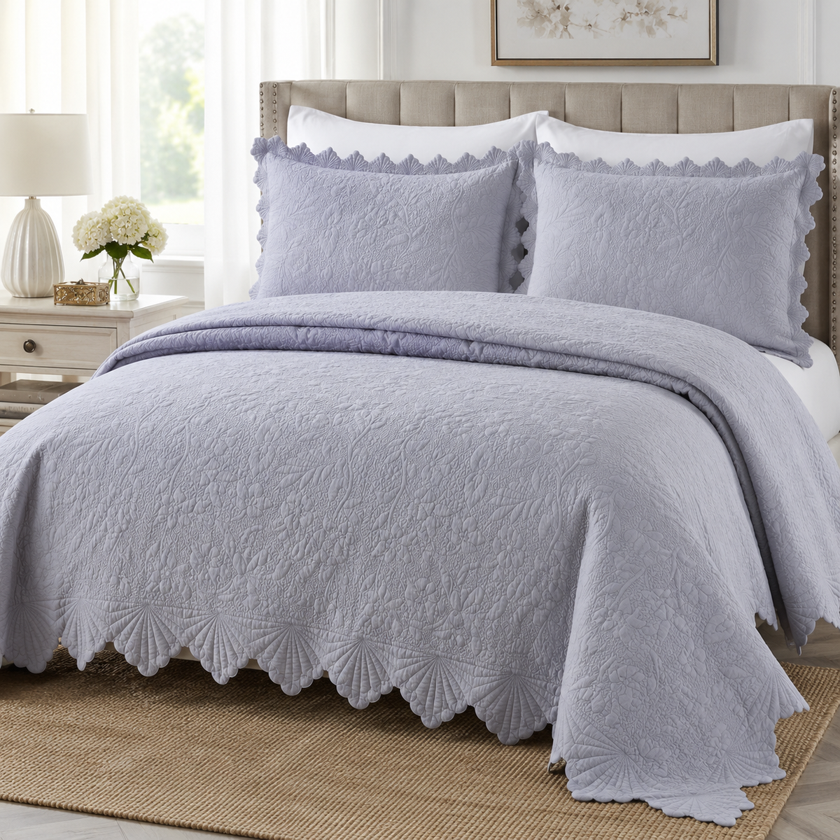 Colcha para Cama Queen Matelada em Algodão – Viorenna