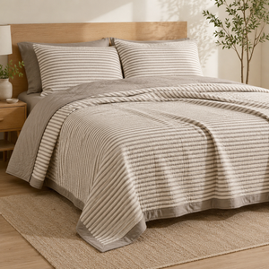 Colcha de Verão Listrada para Cama – Viorenna