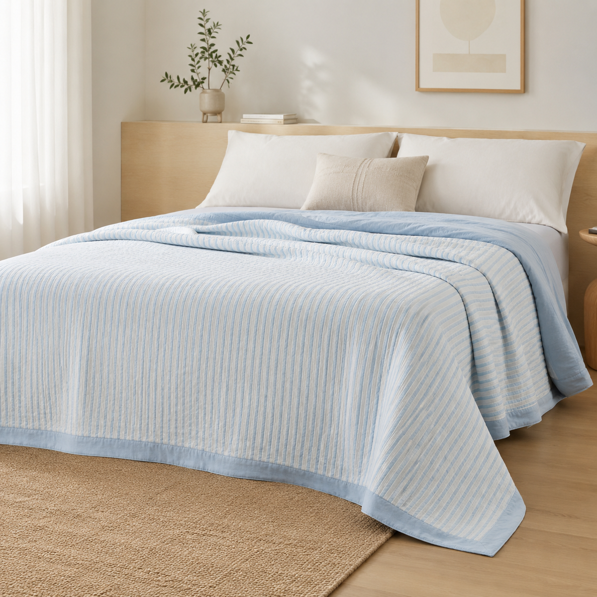 Colcha de Verão Listrada para Cama – Viorenna