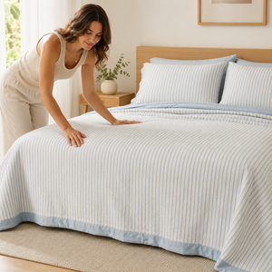 Colcha de Verão Listrada para Cama – Viorenna