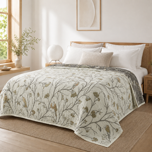 Colcha Japandi de Algodão para Cama de Casal – Viorenna