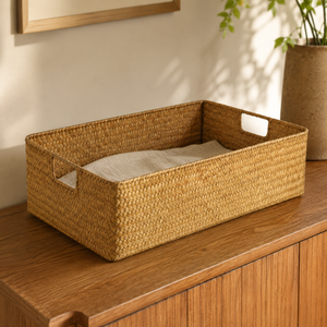 Cesto Decorativo de Fibra Natural para Mesa – Viorenna