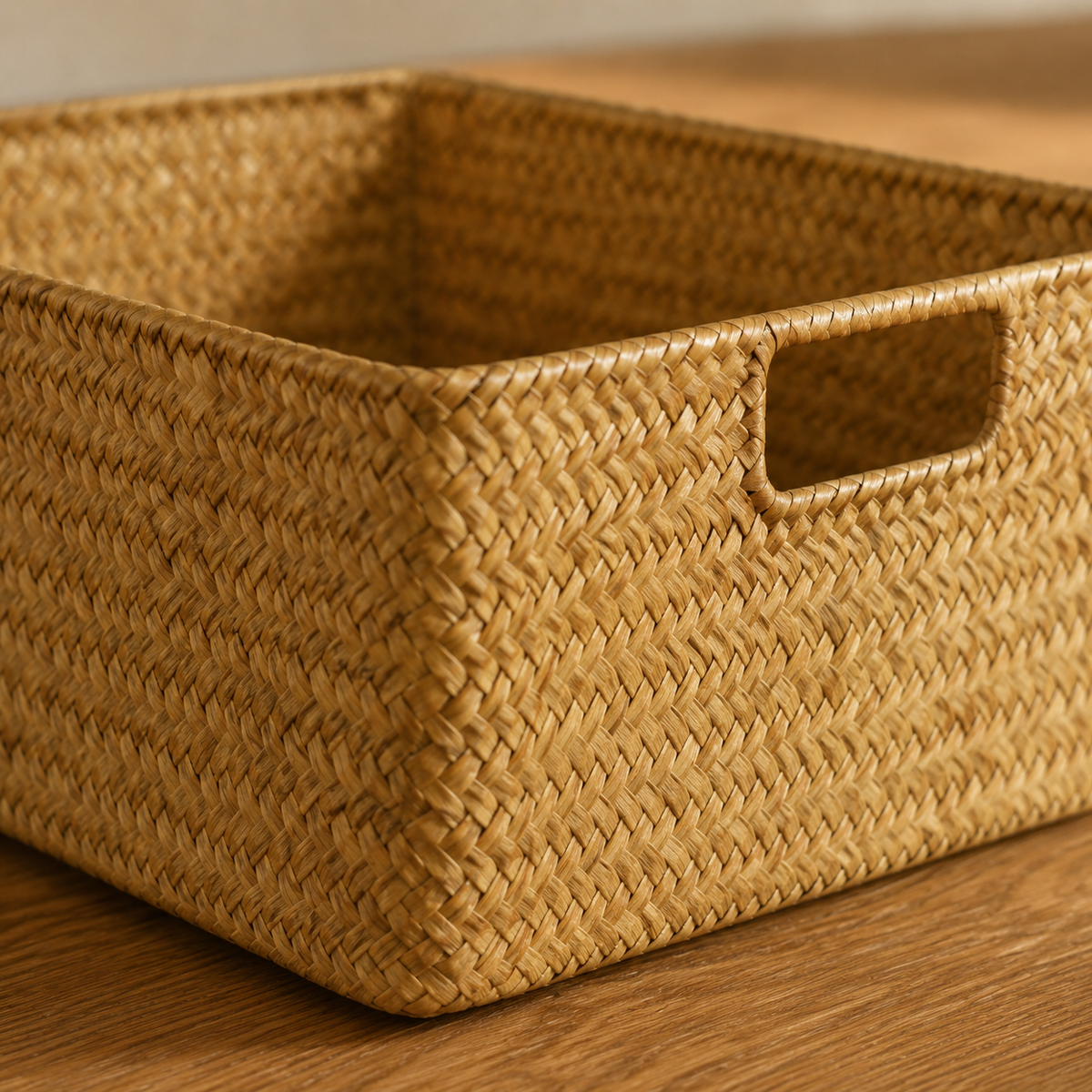 Cesto Decorativo de Fibra Natural para Mesa – Viorenna