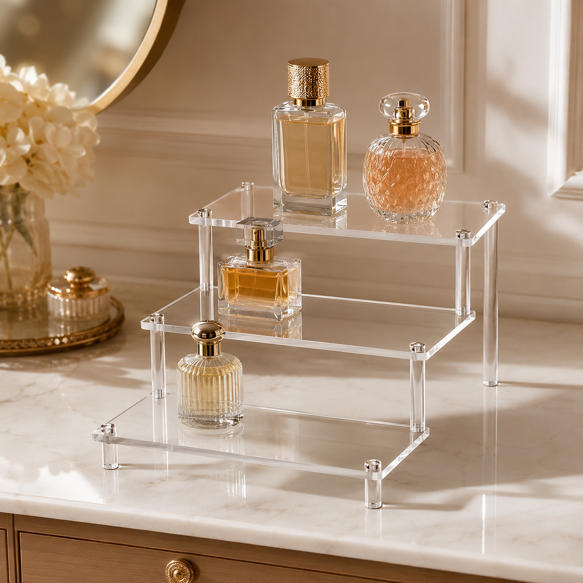 Expositor Acrílico para Colecionáveis e Perfumes – Viorenna