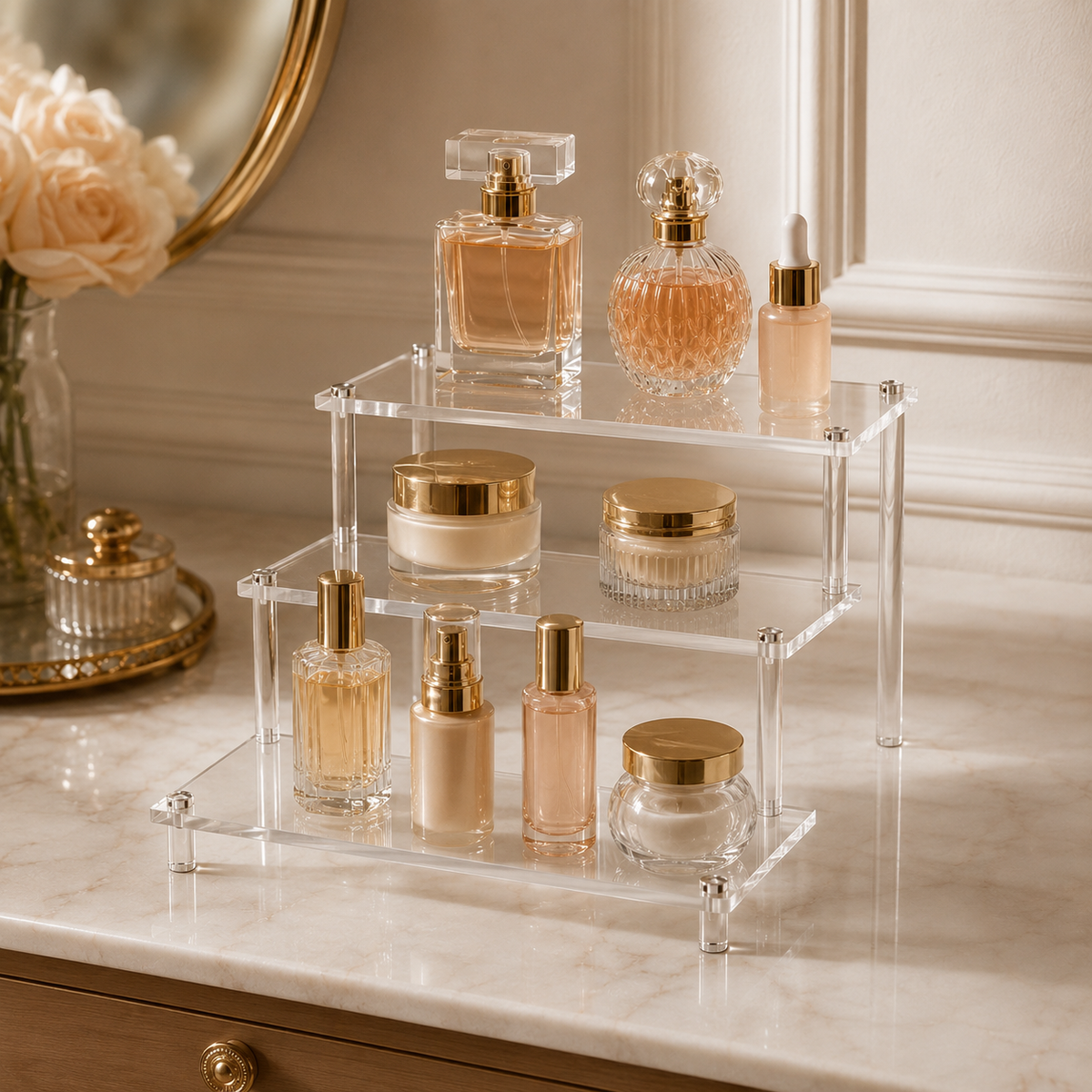 Expositor Acrílico para Colecionáveis e Perfumes – Viorenna