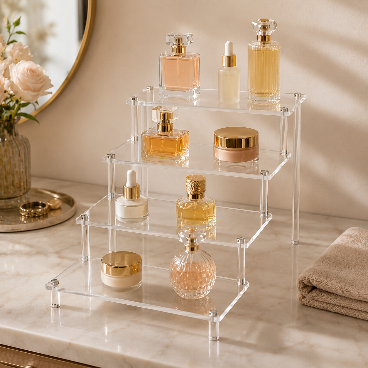 Expositor Acrílico para Colecionáveis e Perfumes – Viorenna