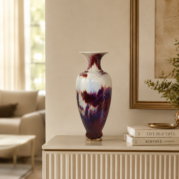 Vasos com folhagens para a sala