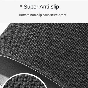 Simple kitchen non-slip floor mat L-shaped corner mat bathroom absorbent foot mat diatom mud printed mat door mat
