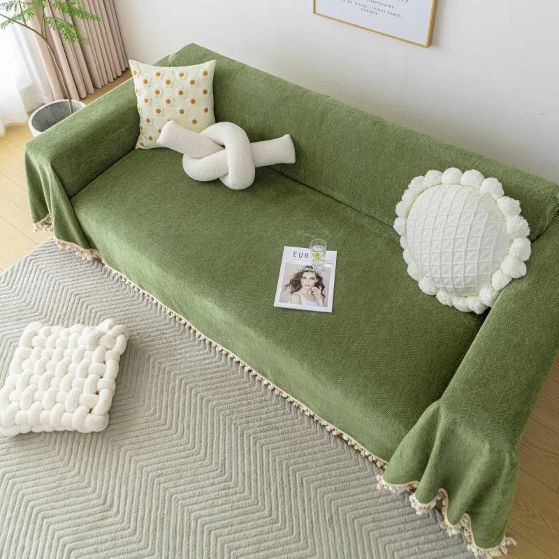Modern Ticking Stripe Sofa Cover Cloth Four Seasons Universal Sofa Sheet Sofa Mat Couch Home Dust Protection Blanket